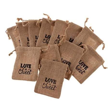 Custom printed gift hessian hemp pouches wholesale hemp jute drawstring bag