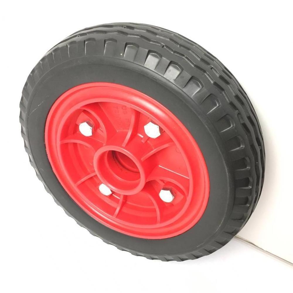 9-10 inch solid rubber wheels hand truck or garden trailer wheel