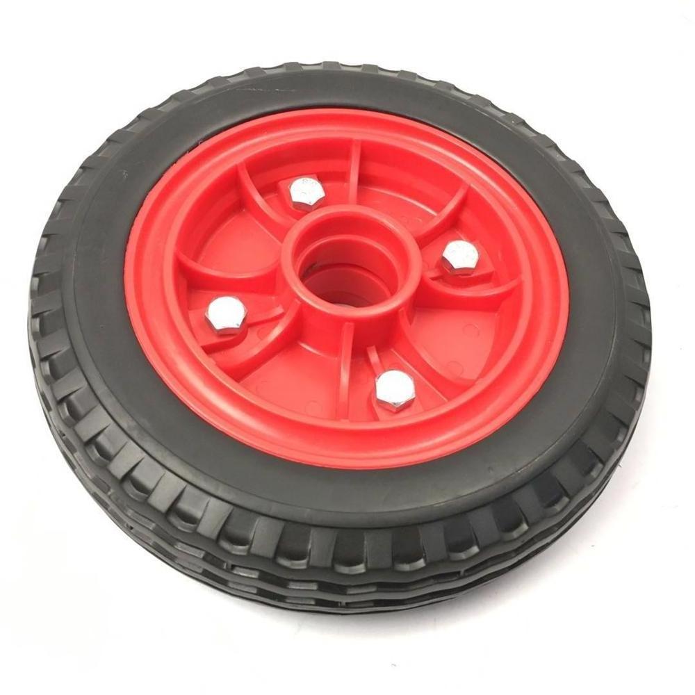 9-10 inch solid rubber wheels hand truck or garden trailer wheel