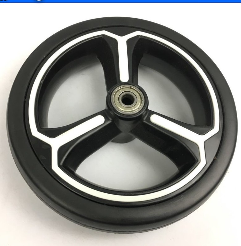 7-8inch EVA foam tyre PP hub stroller rear wheel front wheel for 3 wheels baby stroller