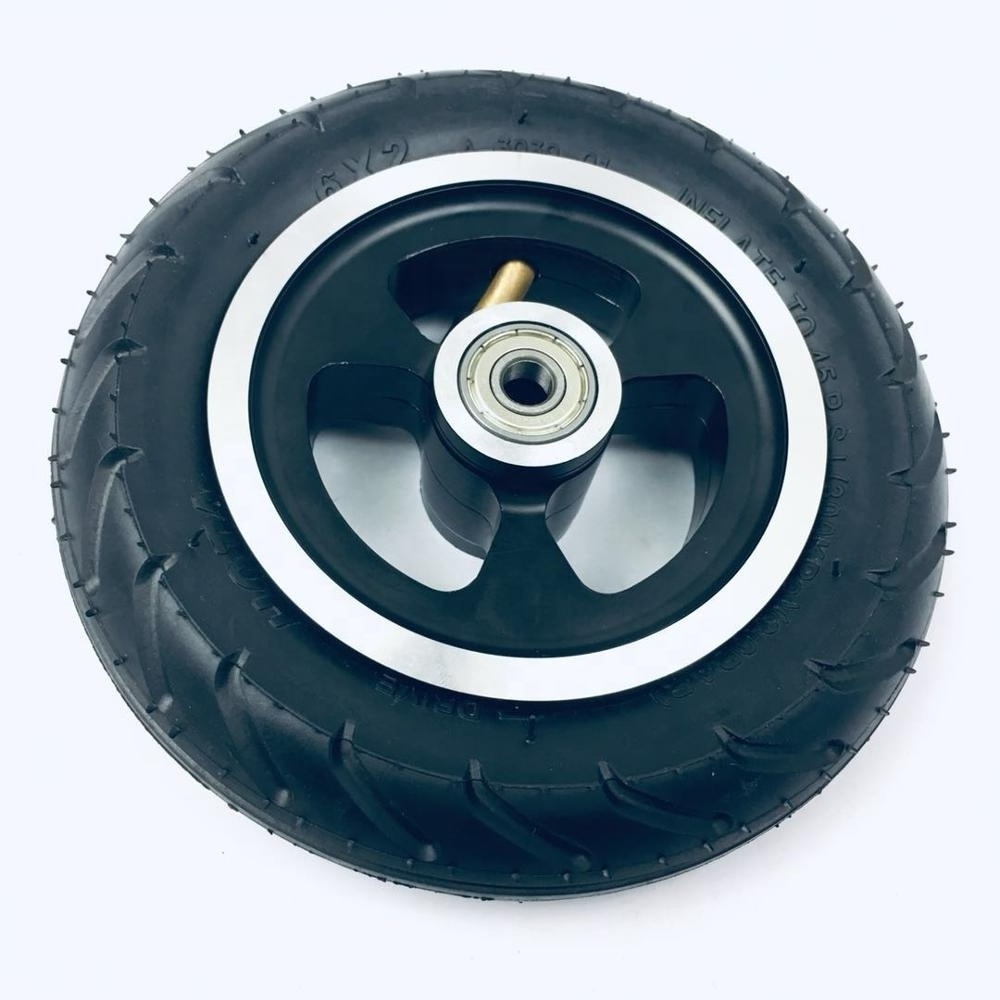 6x2 scooter wheel pu foam tire aluminum hub for electric scooter