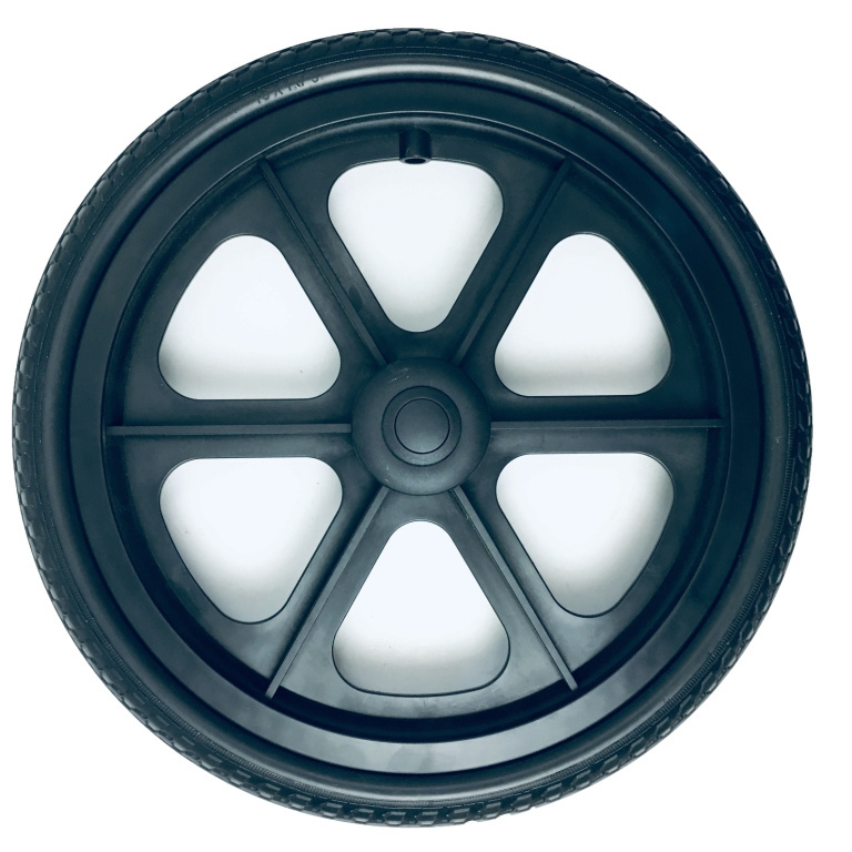 16 inch PU tire with plastic PP hub wheel for wheelchair