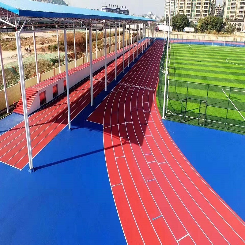 Prefabricated Synthetic Tartan Flooring Cesped Artificial Rubber Running Track System For Jogging Track