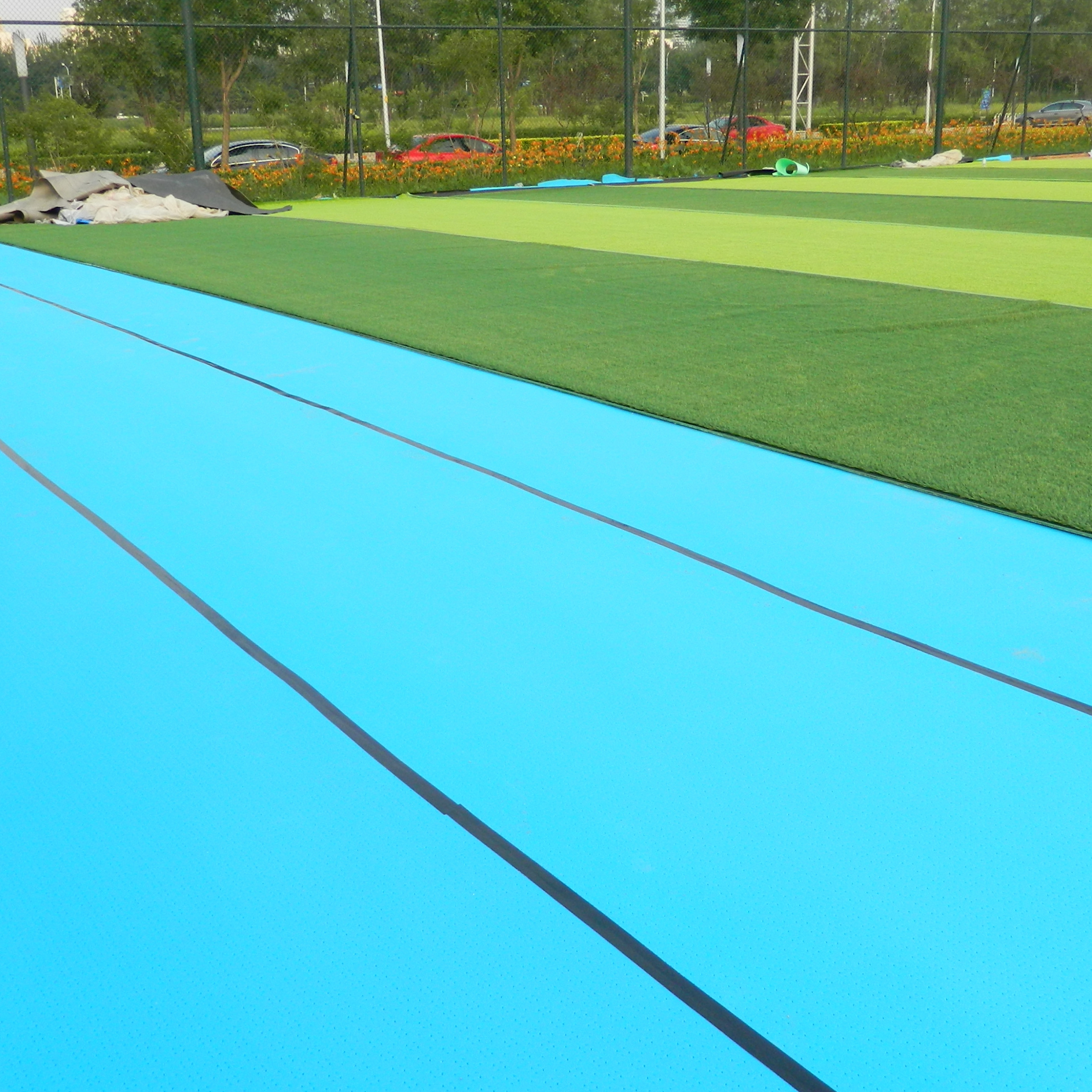 High Standard UV Resistance Foam Shock Pad for Football Filed Soccer Court Under Lay Artificial Grass System