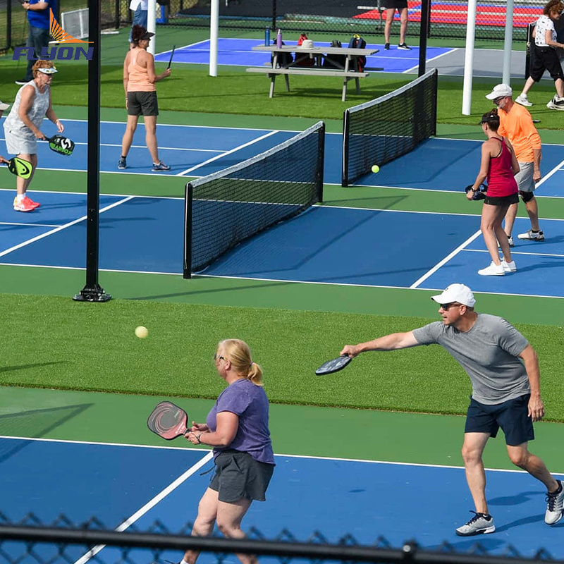 Non Slip Movable Professional Multi-Sport Pickleball Court  Plastic Flooring  for Tennis Basketball outdoor sports flooring