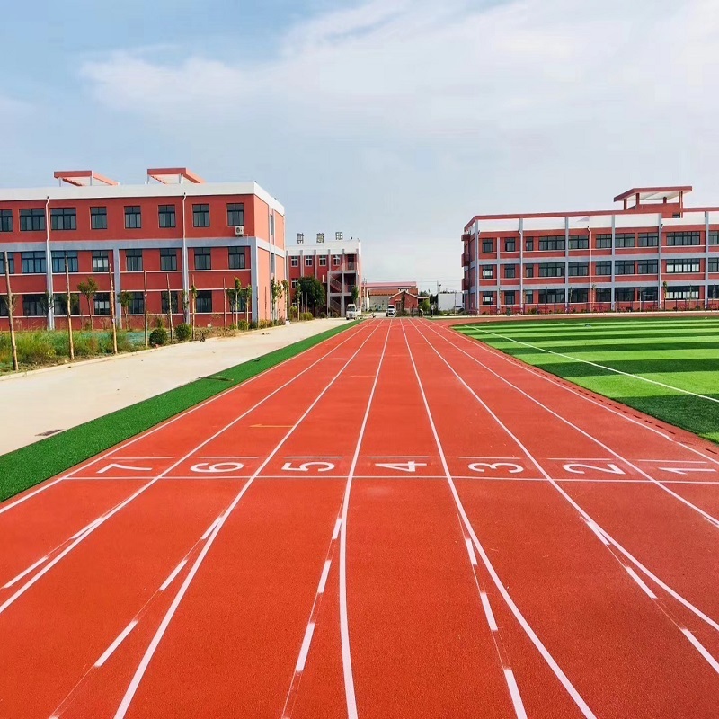 Prefabricated Synthetic Tartan Flooring Cesped Artificial Rubber Running Track System For Jogging Track