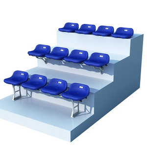 Hot Sale color customized HDPE stadium chair seats with UV and fire resistant plastic chair