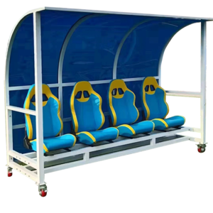 Hot Sale Luxury Outdoor Substitute Bench Shelter for Football Soccer Team Player