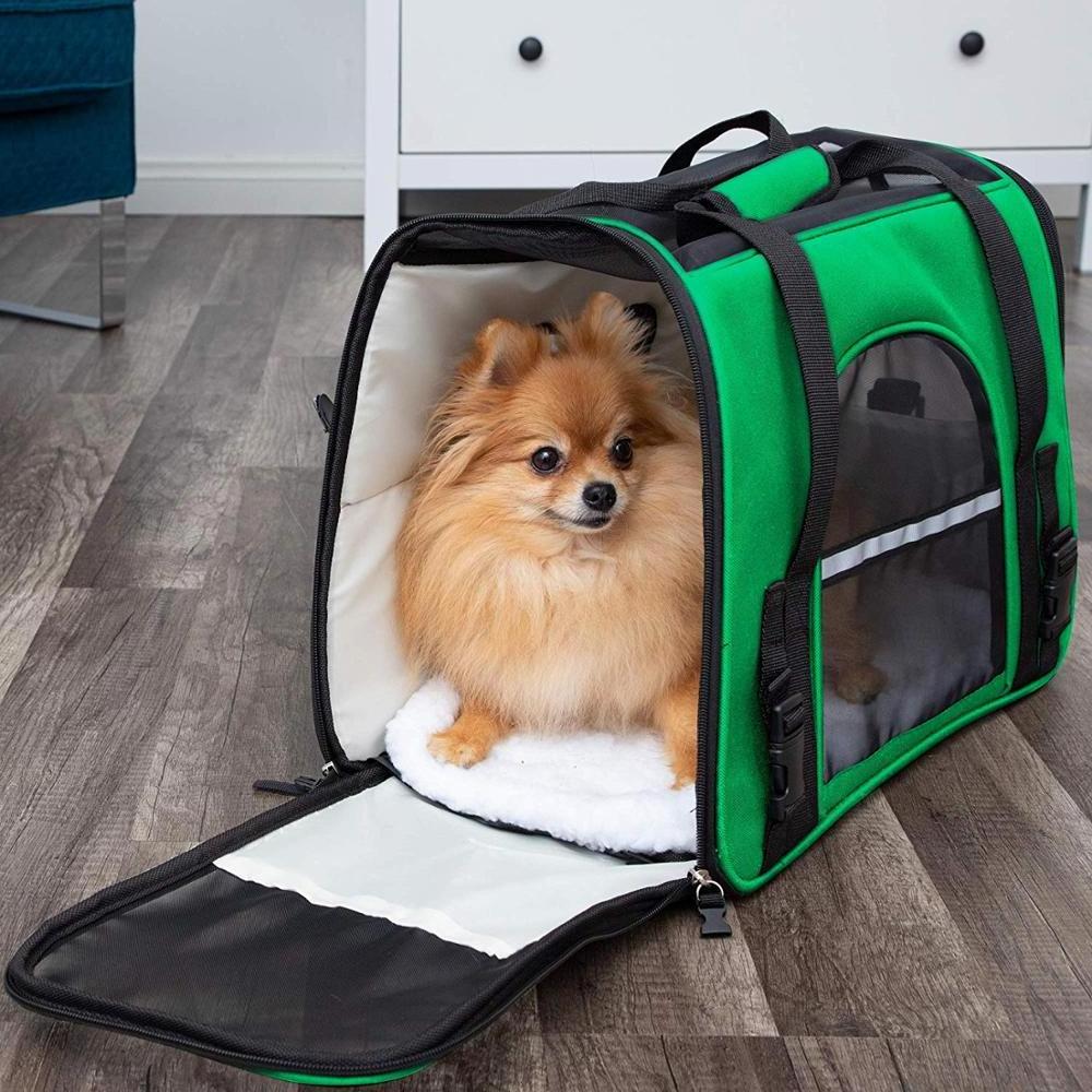 Airline Approved Pet Carrier Soft-Sided Carriers for Small Medium Cats and Dogs Air-Plane Travel On-Board Under Seat Carrying