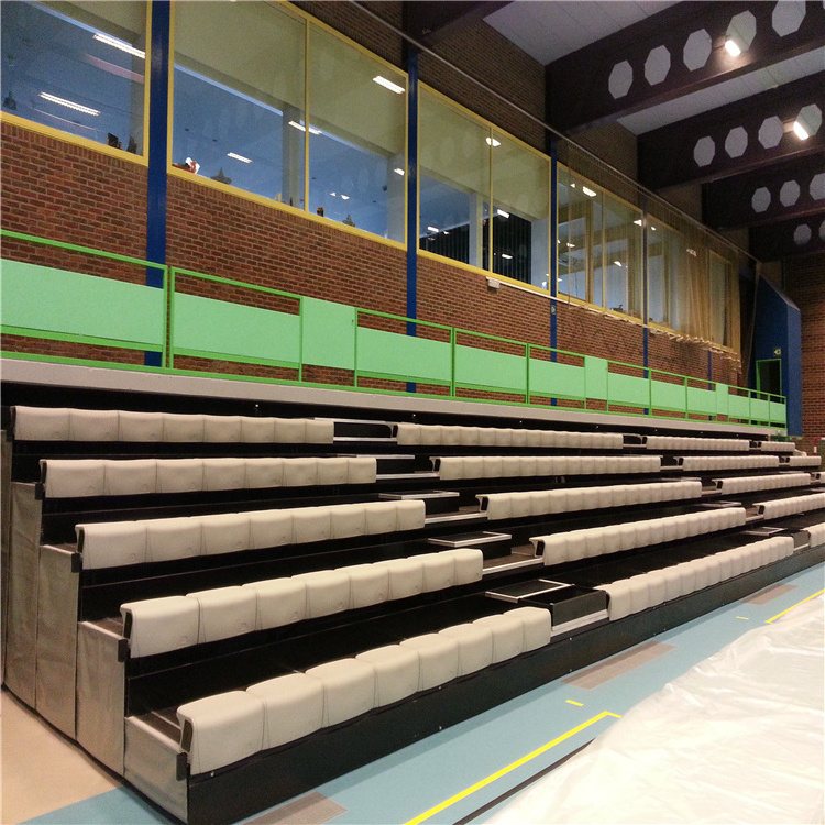 Indoor Telescopic Seating System Mobile Bleachers And Stadium Retractable Seat