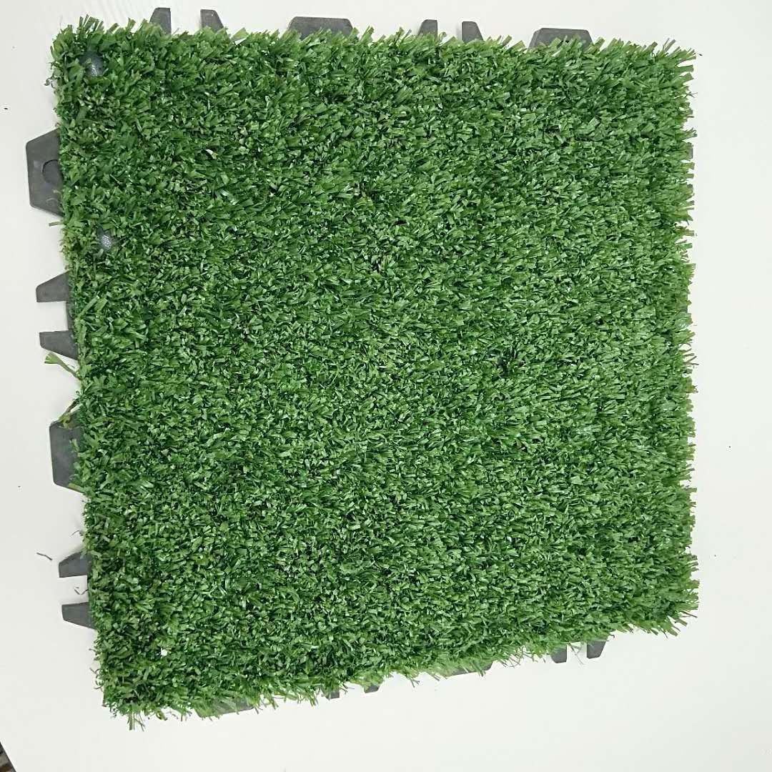 2022 USA America Fake Grass interlock artificial grass tile for sports flooring