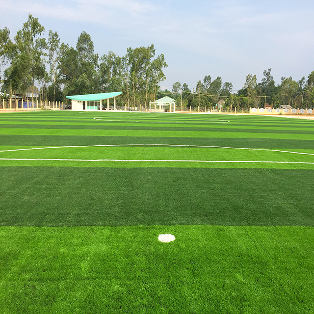 Hybrid Grass Anti-UV 50mm Woven Turf Artificial Grass For Stadium Football Field