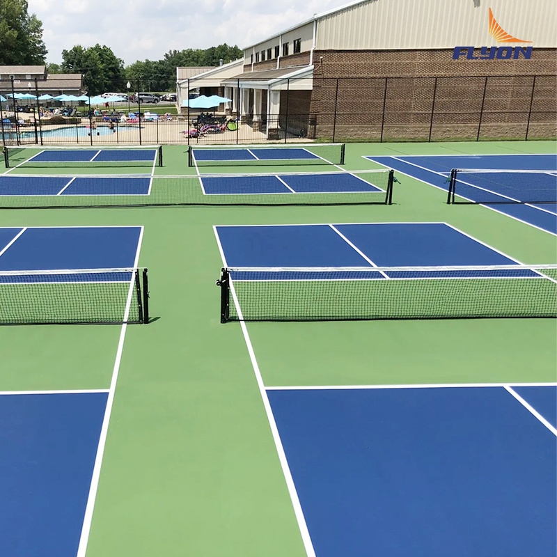 Tennis Court Prefabricated Flooring Professional 44*20ft Full Size Court Flooring Mat Roll Pickleball Flooring