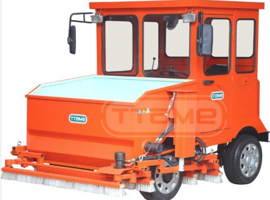 Infill rubber brush machine for artificial turf and other machine