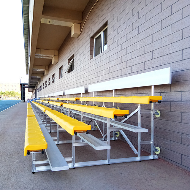 Hot Sale Outdoor Aluminum Heavy duty portable Bench Football Sports Grandstand Aluminum Stadium Layer Bleachers Seating