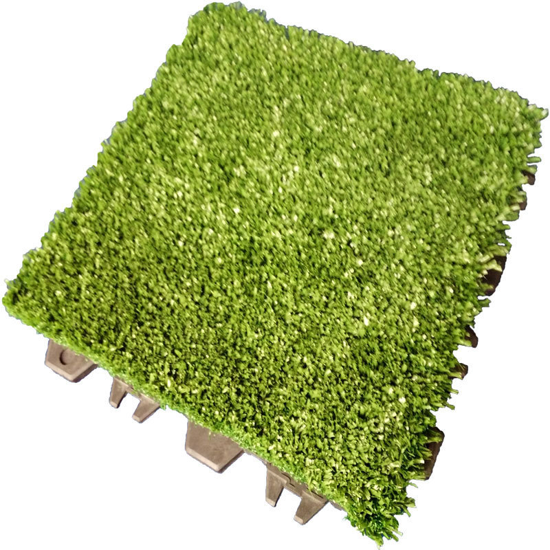 2024 Non-infill Portable Interlock Artificial Fustal Grass Indoor and Outdoor Artificial Turf Cesped Artificial