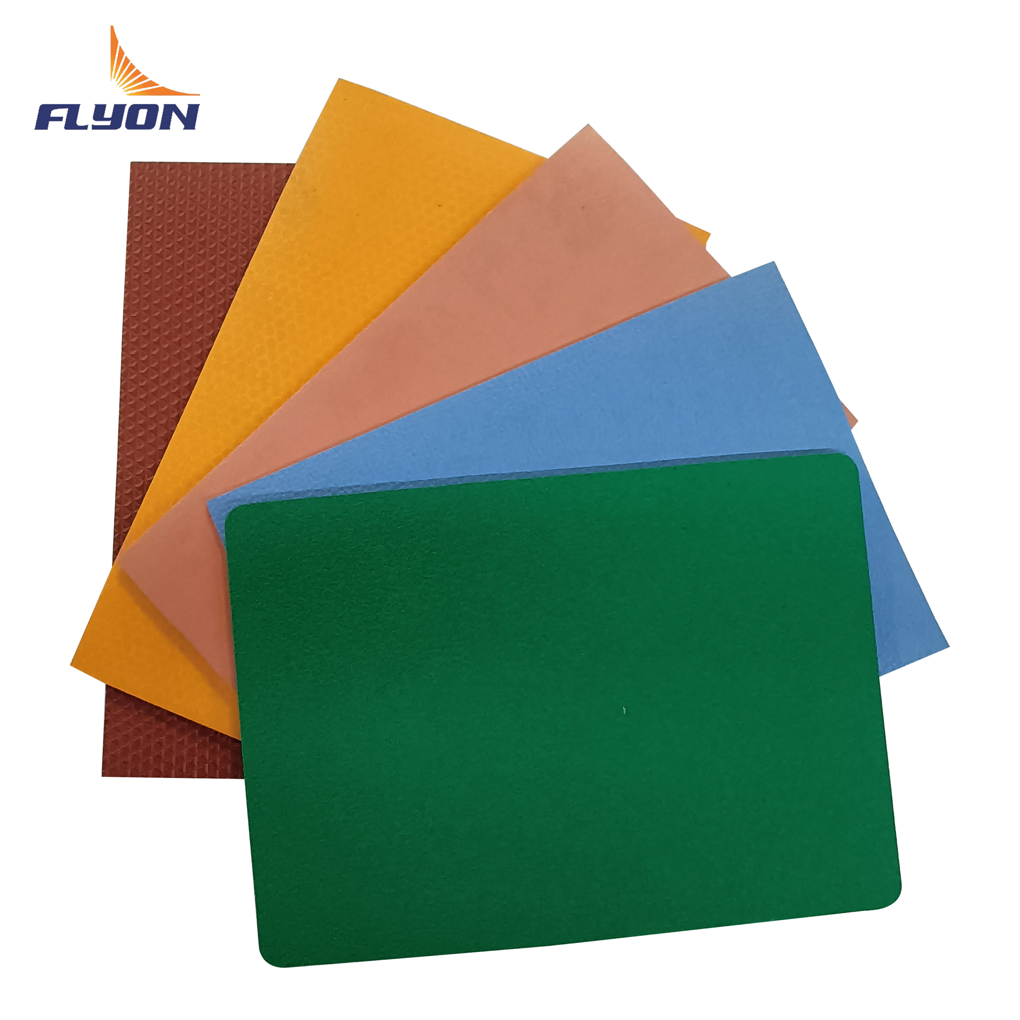 Flyon good quality adhesive vinyl flooring badminton court mat and vinyl sport court mat