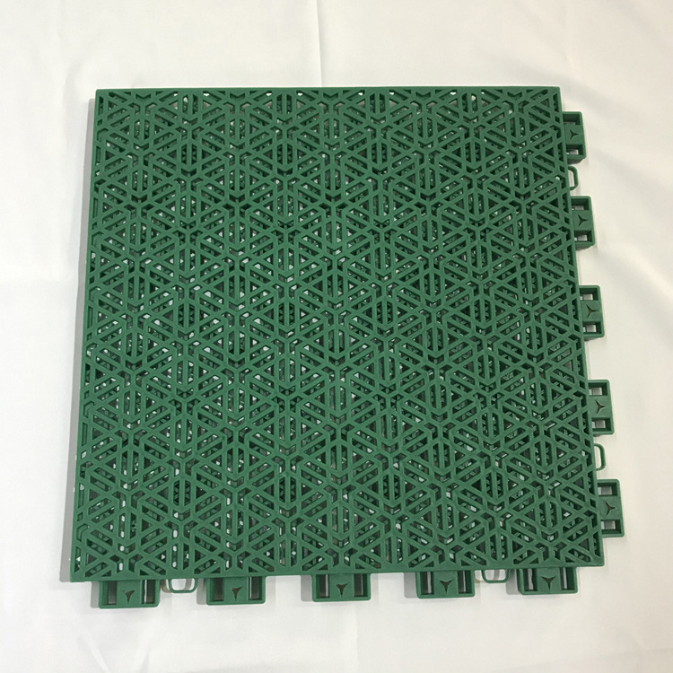 Interlocking Ground Mat Solid Cover Plate Non Slip PP Interlocking Garage Floor Tile Removable Tiles