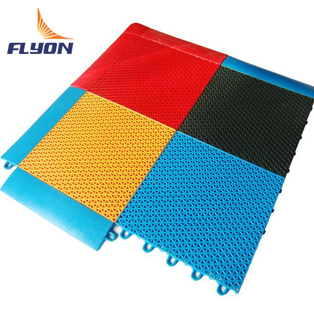 Indoor hockey court roller skating flooring tiles portable roller skating flooring PP professional floor tiles