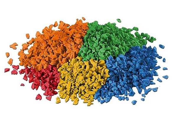 rubber flooring EPDM rubber granules multi color for children playground  garden running track Rubber Granules