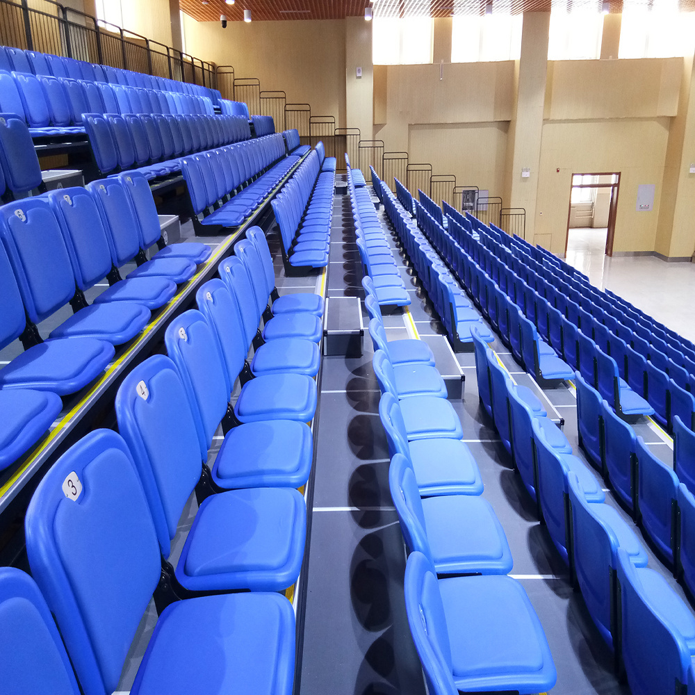 2022 Cheap price Indoor Retractable bleacher seating Used telescopic gym bleachers For Sale