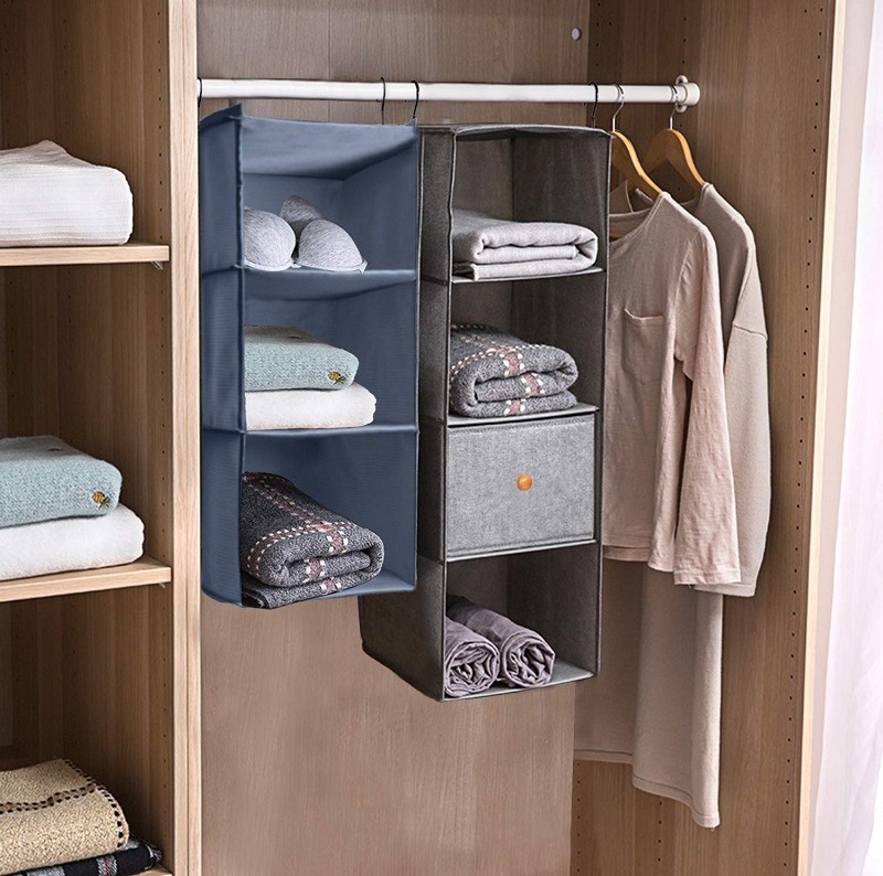 Home Saving Space Closet Organizer Hanging Wardrobe Storage Bag  organizer