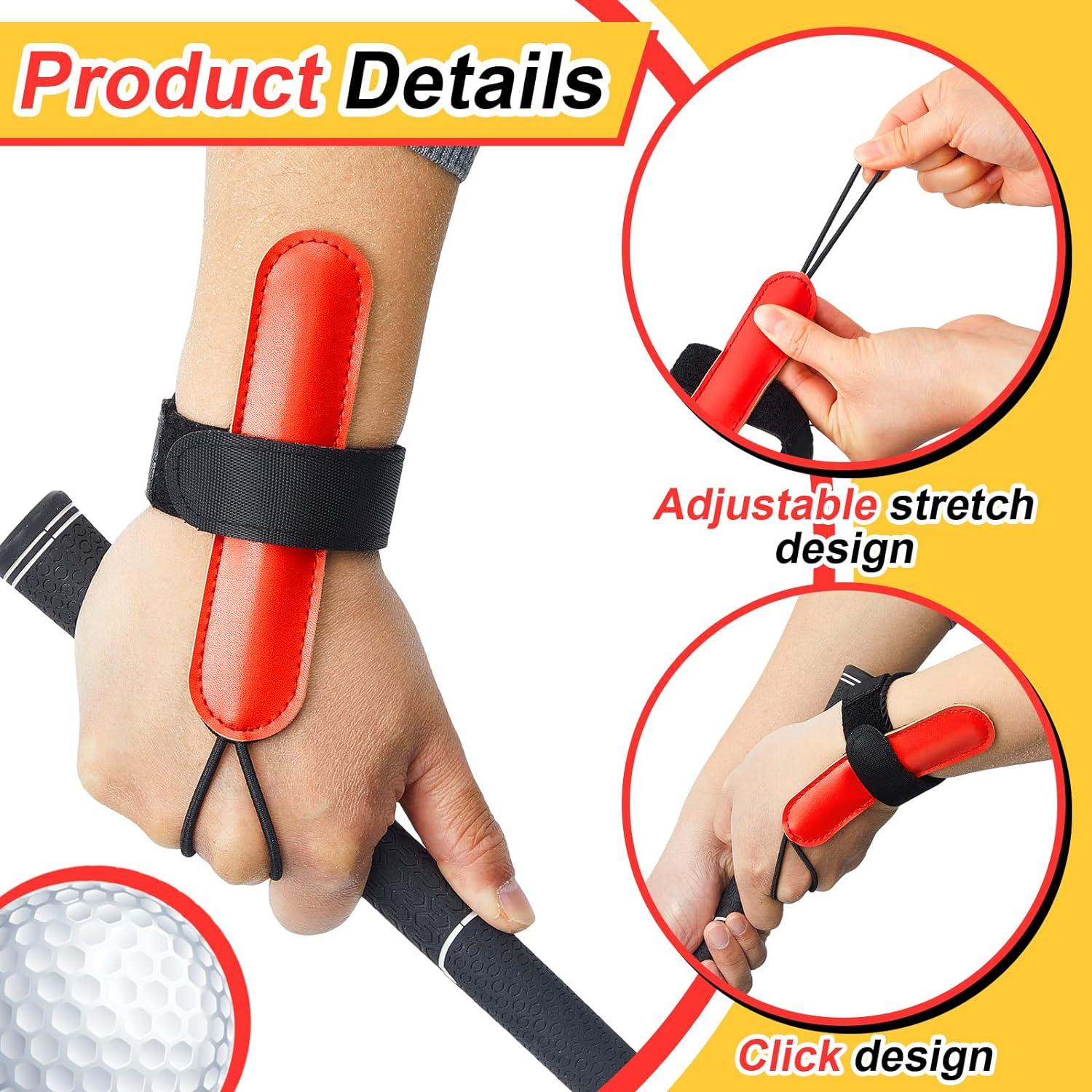 Wholesale Golf Swing Trainer Training Accessories Wrist Corrector Band Fixing Strap For Beginners Golf Hand Practice Correction