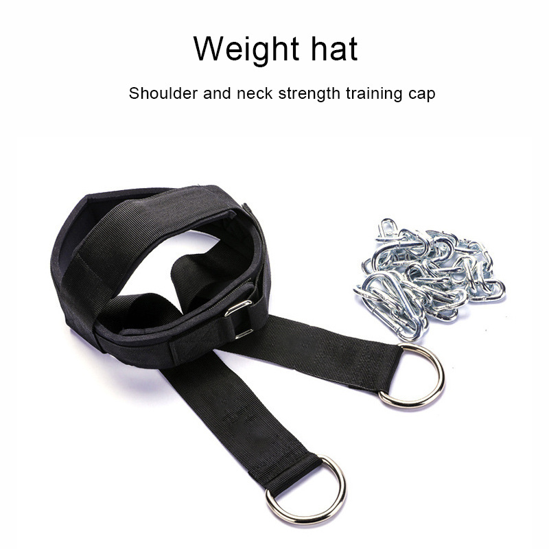 Hot Sales High Quality Vigor Power Gear Weight Lifting Neck Training Head Harness Exercise With Chain Belt