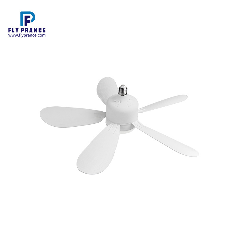 Factory wholesale ceiling fan lights high brightness dimmable adjustable wind speed E27 lamp base LED fan lights bulb