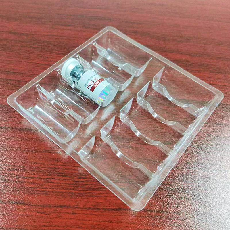 Ready Stock RTS 2ml Blister White Double 2 Vials Hole 2ml 3ml Plastic Tray for HGH bottle