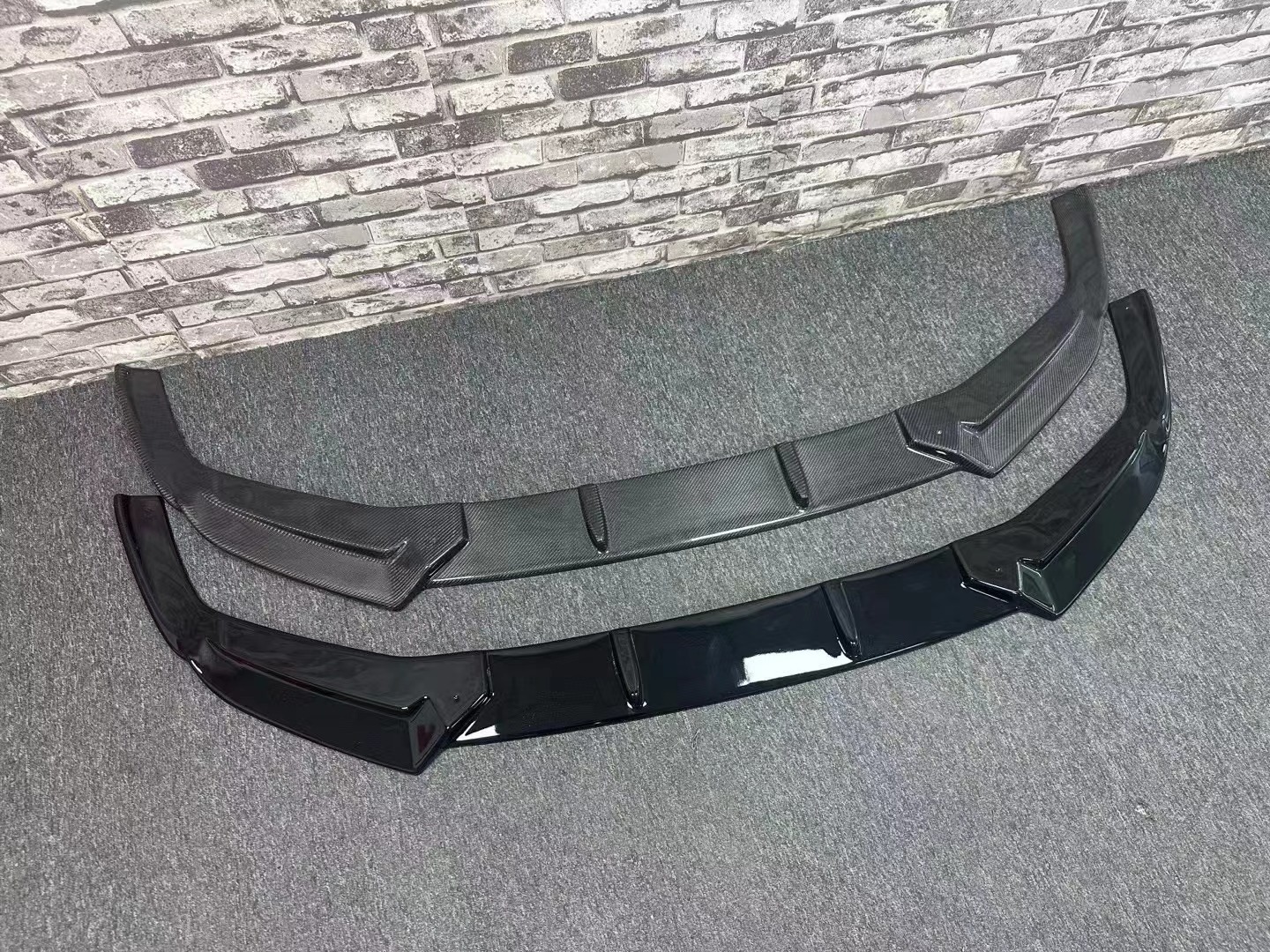 Carbon fiber FRONT SPLITTER V.1 AUDI RS6 C8 MAXTON front lip 2019+