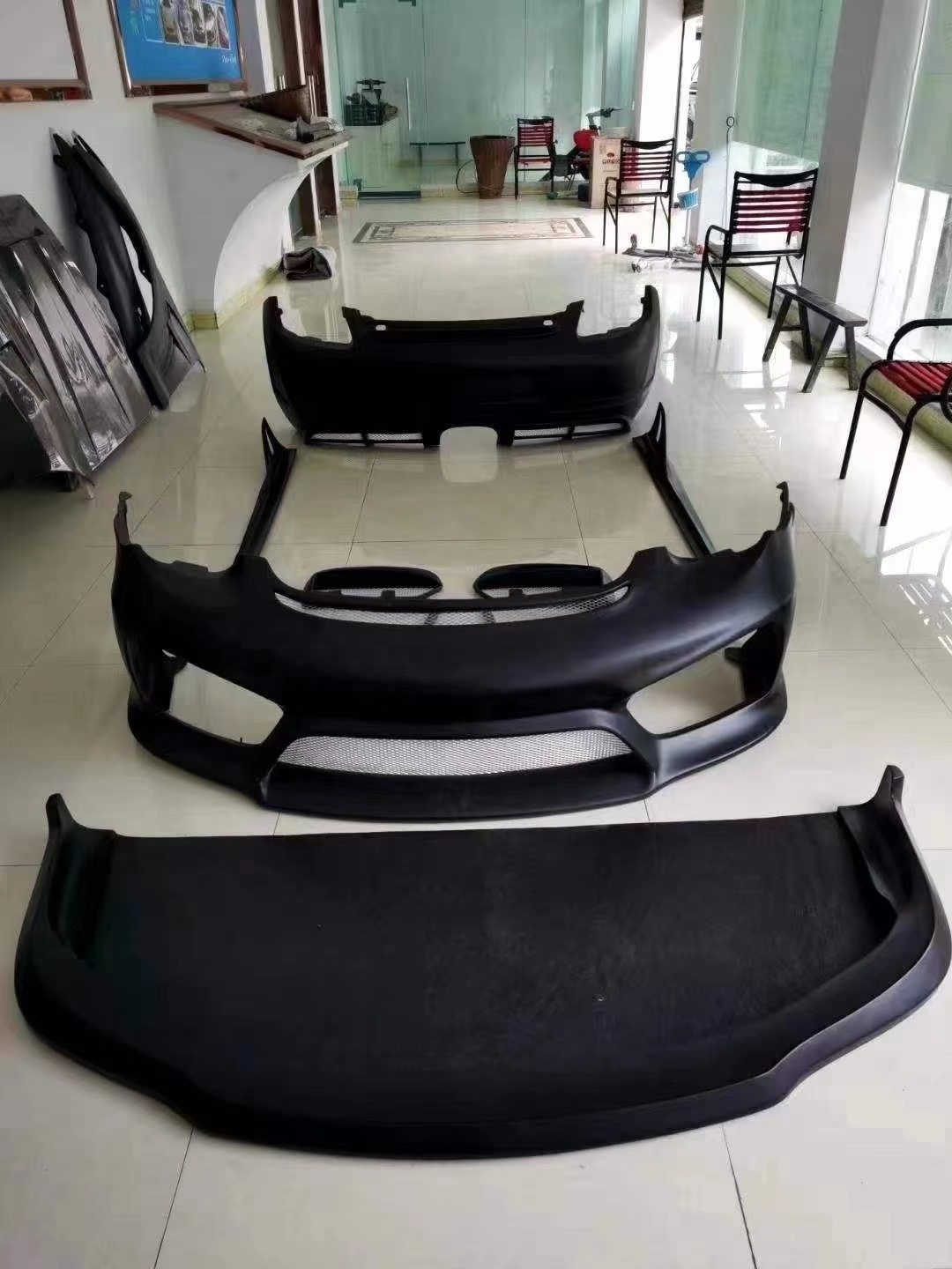 GT4 body kit for cayman 987 fiberglass material 987 boxster body kit perfect fitment