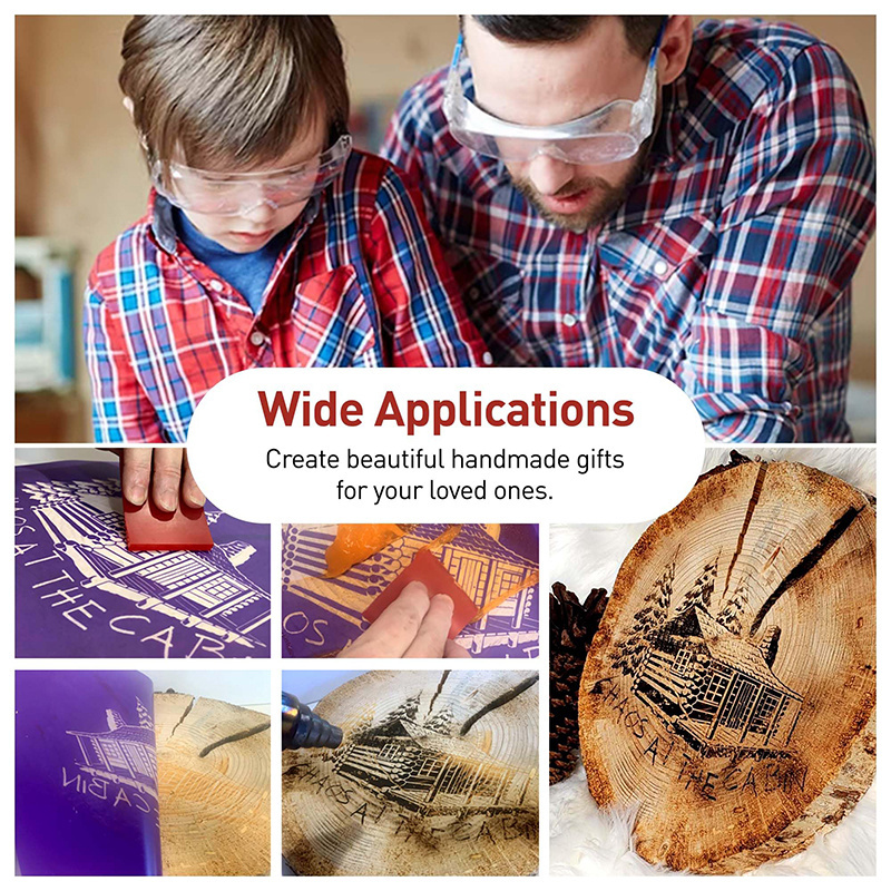 The Original Wood Burning  Heat Activated Non-Toxic Paste for Crafting & Stencil Wood Burning