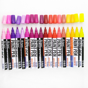 Oil-based opaque ink paint marker pen 54 Colors Set Paint Oil Based Permanent Marker Pen Glass Metal Wood Waterproof