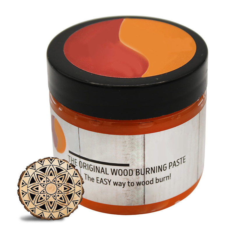 The Original Wood Burning  Heat Activated Non-Toxic Paste for Crafting & Stencil Wood Burning