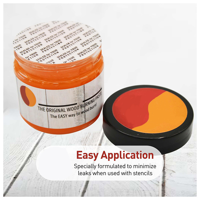 The Original Wood Burning  Heat Activated Non-Toxic Paste for Crafting & Stencil Wood Burning