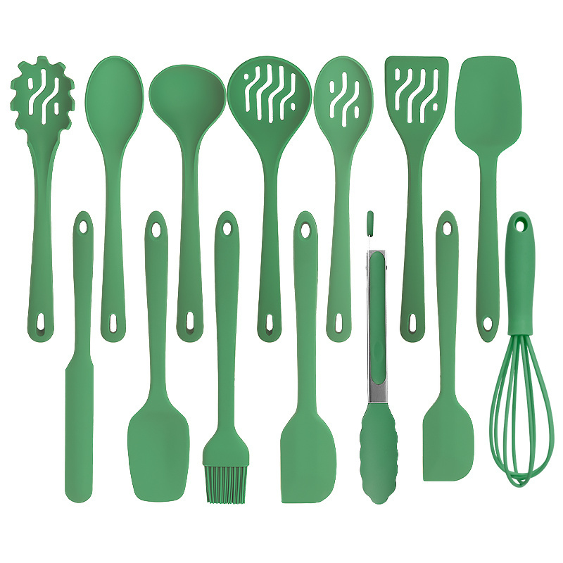 Kitchen Tools Cooking Kitchen Utensil Set Silicone Kitchenware Utensils Set Nylon and Stainless Steel 14 Pcs Utensils