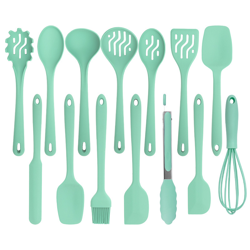 Kitchen Tools Cooking Kitchen Utensil Set Silicone Kitchenware Utensils Set Nylon and Stainless Steel 14 Pcs Utensils