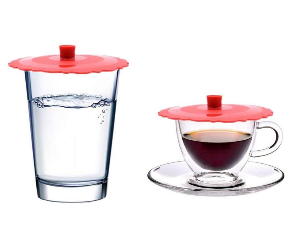 FAD Silicone cup lid Tea & Coffee Camping Outdoor Drink Cover Glass Wine Cover Silicone Mug Cover