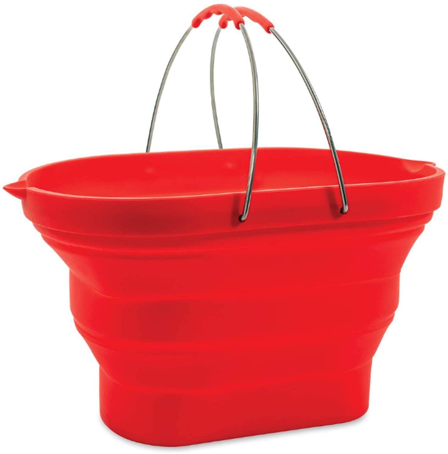 Household Cleaning Tool Out Door Hand Cross Portable Bag Silicone Folding Bucket Collapsible Ice Bucket for Camping