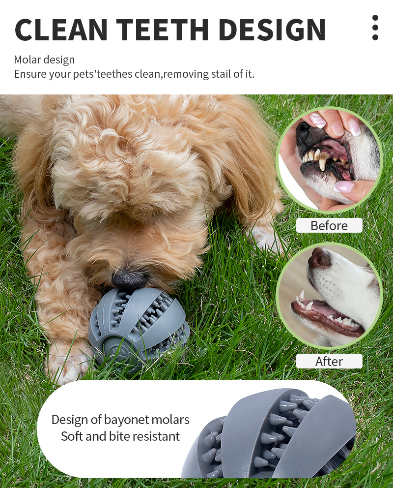 Food Grade outdoor Indestructible Pet Ball slow feeder teething chew Toys dog chew toy Pet Toys For Medium Large Breed dogs