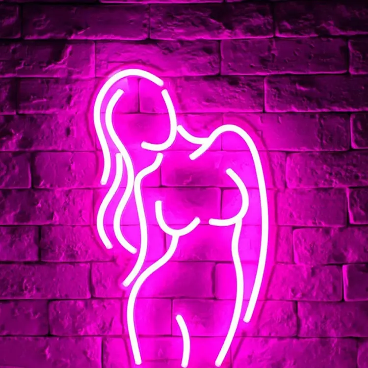 Sexy Woman Body Neon Sign Lights Room Wall Decoration Hanging Art Naked Girls LED Neon Lights Atmosphere LED Neon Electronic