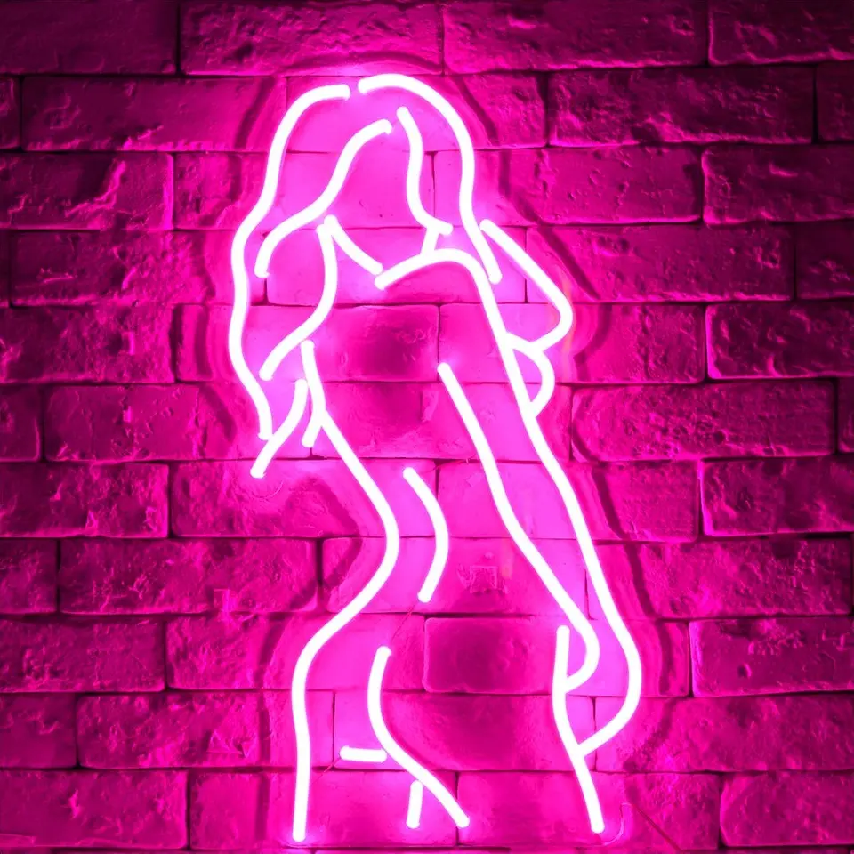 Sexy Woman Body Neon Sign Lights Room Wall Decoration Hanging Art Naked Girls LED Neon Lights Atmosphere LED Neon Electronic