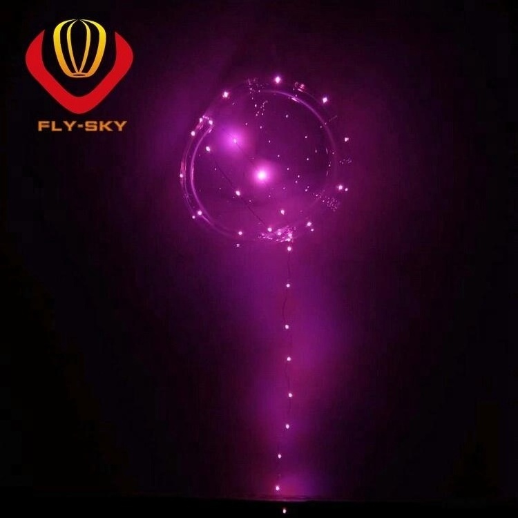 new product ideas festival birthday decoration led bubble balloons 20 inch PVC Transparent Balloon