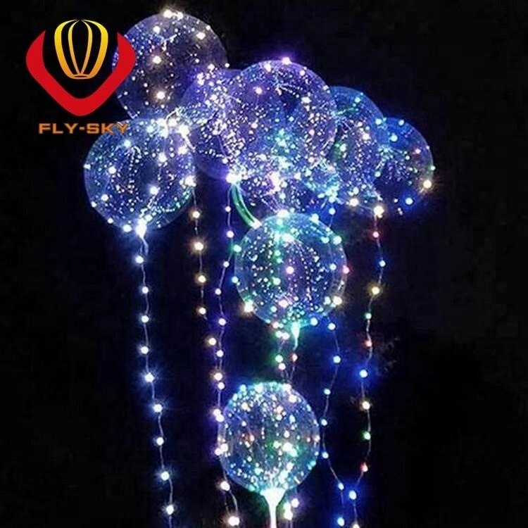 new product ideas festival birthday decoration led bubble balloons 20 inch PVC Transparent Balloon