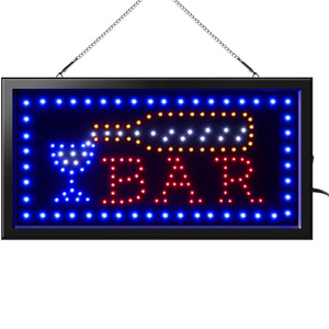 LED OPEN BAR sign electric display advertisement board lights for bar business shop hotel wall decor