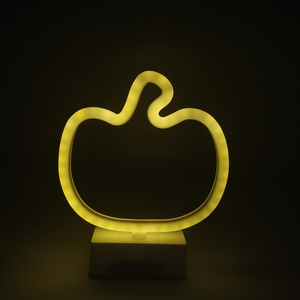 yellow pumpkin Neon Light Signs LED Neon Lights Room Decor Lamps with Base for Halloween decoration