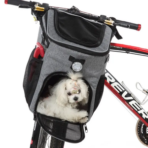 Bicycle Front Basket Outdoor Sport Removable Waterproof Bike Handlebar Basket 6KG Pet Carrier Frame Bag For Bike Dog Backpack