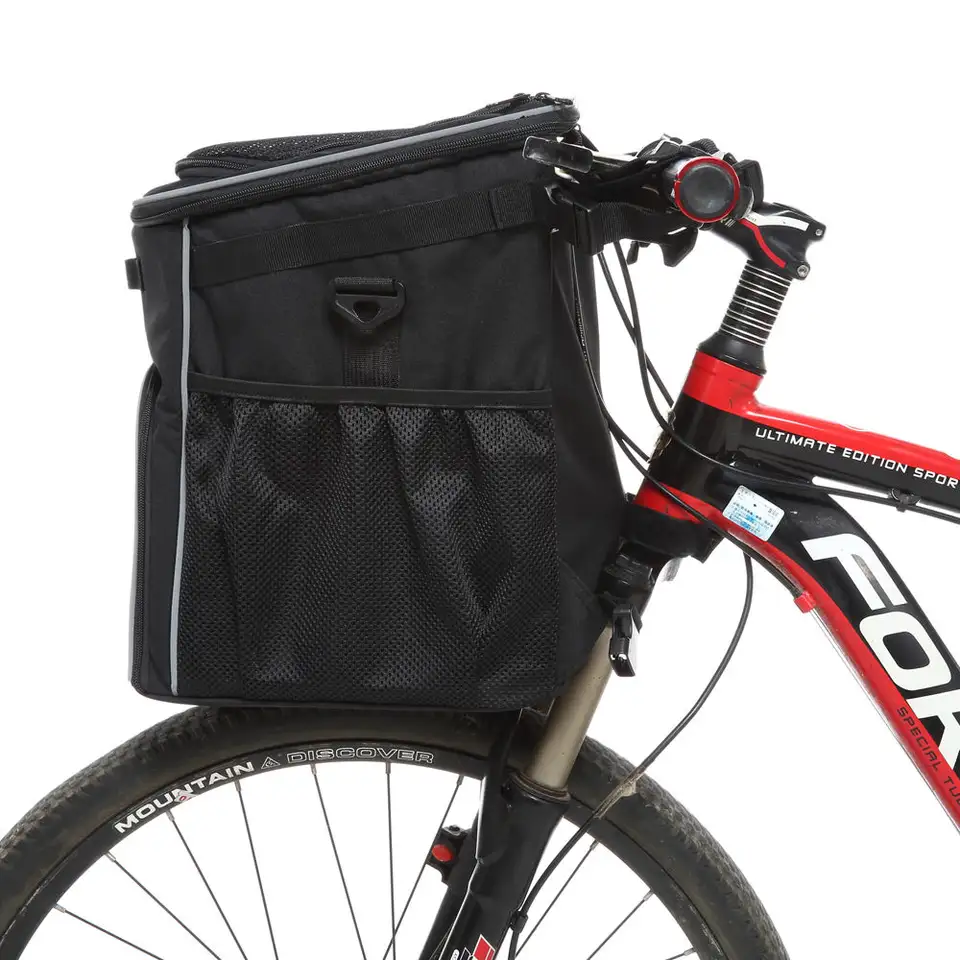 Bicycle Front Basket Outdoor Sport Removable Waterproof Bike Handlebar Basket 6KG Pet Carrier Frame Bag For Bike Dog Backpack