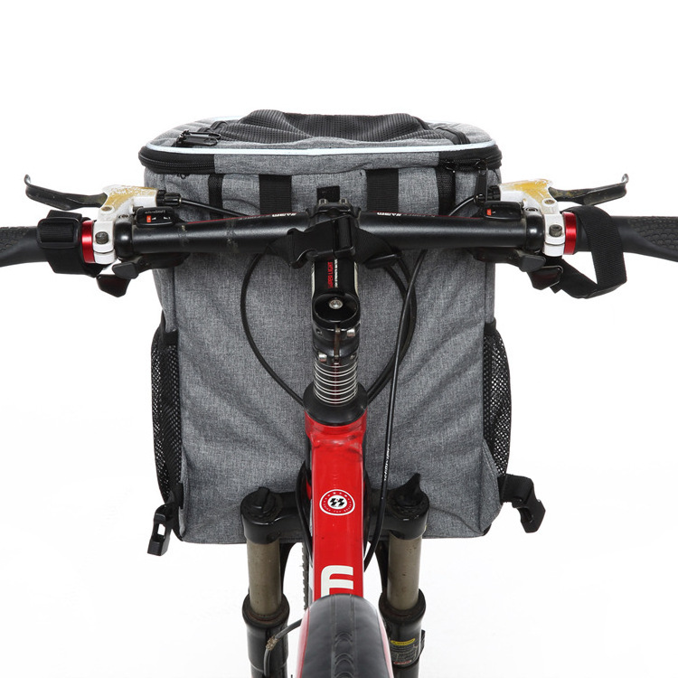 Bicycle Front Basket Outdoor Sport Removable Waterproof Bike Handlebar Basket 6KG Pet Carrier Frame Bag For Bike Dog Backpack